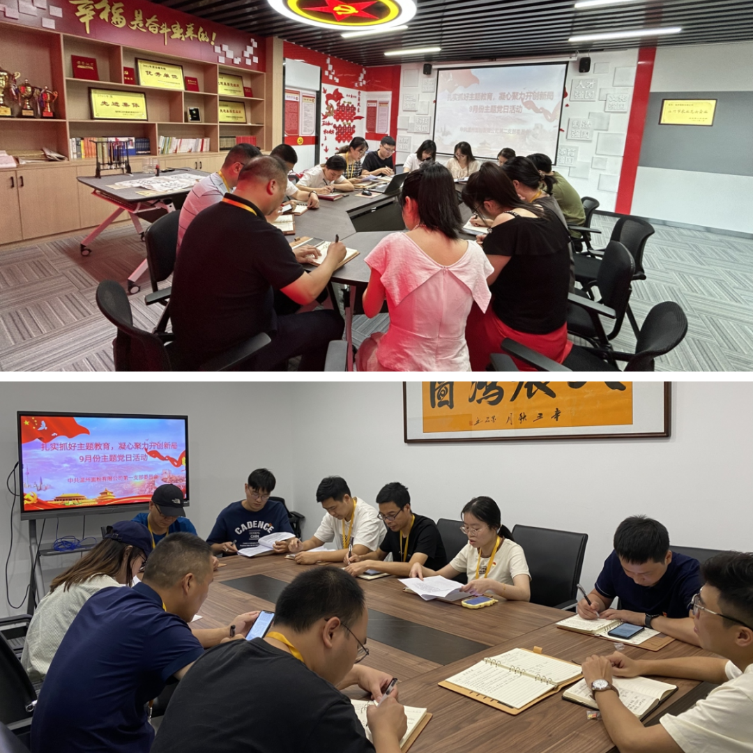 扎實(shí)抓好主題教育，凝心聚力開(kāi)創(chuàng)新局丨面粉公司開(kāi)展9月份主題黨日活動(dòng)