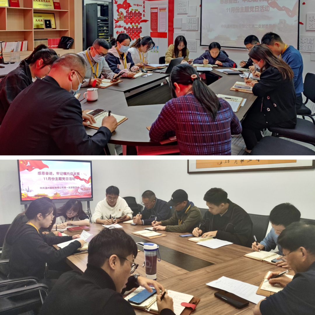 感恩奮進(jìn)，牢記囑托促發(fā)展丨面粉公司開(kāi)展11月份主題黨日活動(dòng)